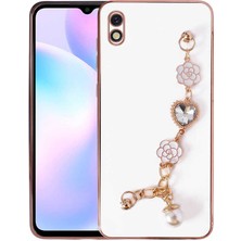 Oyo Store Xiaomi Redmi 9A Kılıf El Tutamaçlı Kamera Korumalı Oyo Taka Silikon Kapak-Beyaz