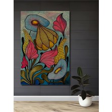 Rüya Gibi Çiçeklerin Sulu Boya Görünümlü Sanat Ev,antre,salon,ofis,mutfak,yatak Odası Tablosu