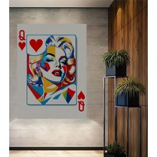 Marilyn Monroe Kupa Kızı Pop Art Ahşap Dekoratif Ev,antre,salon,ofis,mutfak,yatak Odası Tablo