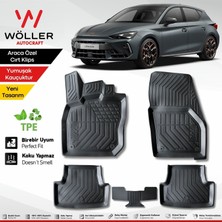 Wöller Cupra Leon Paspas Makyajlı 2024 2026 Arası Uyumlu 3D Havuzlu Paspas