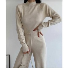 Newco New Deux Kadın Parmak Geçirmeli Triko Takım