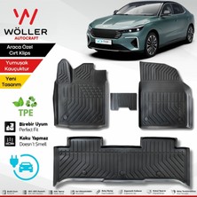 Wöller Togg T10F Paspas 2025 Sonrası Uyumlu 3D Havuzlu Paspas