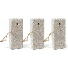 Minion Ayak Ponza Taşı 3'lü Set Açık Gri Renk Doğal Taş Yapısı ile Derinlemesine Temizlik