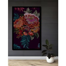 Rüya Bahçesi Yağlı Boya Görünümlü Ahşap Ev,antre,ofis,mutfak,yatak Odası Tablo Çerçeve Görünümlü