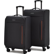 Fossil Ultra Light 2'li Valiz Seti Büyük ve Orta Boy  – 360° 8 Tekerlekli, Hafif & Geniş Iç Hacim