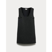 Marks & Spencer Payetli Mini Shift Elbise