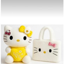 Fenomen Toys Hello Kitty Sarı Peluş Oyuncak 35CM + Peluş Çanta – Hediyelik Set