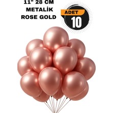 Festilo Metalik Balon 11 Inc 28 cm 10 Adet Parti Doğum Günü Kutlama Süsleri