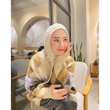 Alluring Triko Örgü Bere Başlık | Bağcıklı Kapşonlu Bere-Taş Rengi