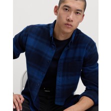 Marks & Spencer Pure Cotton Kareli Flanel Gömlek