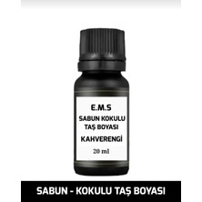 E.M.S Kahve Rengi Sabun ve Kokulu Taş Boyası 20 ml Hobi Boyası