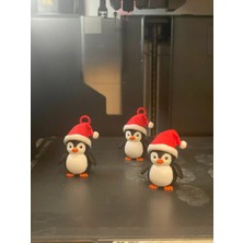 Yılbaşı Şapkalı Penguen Anahtarlık