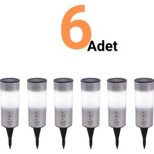 Ema Dükkan 6 Adet Solar Dekoratif Bahçe Lambası 3W | Çim Üstü Solar Aydınlatma | IP65 Su Geçirmez | 6V Güneş Enerjili LED Armatür