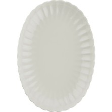 Kütahya Porselen Bone Luz Krem Kayık Tabak 28X19CM Tekli BNLZF28KY00