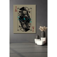 Jack Sparrow Kaptan Yağlı Boya Görünümlü Sanat Ev,antre,salon,ofis,mutfak,yatak Odası Tablosu