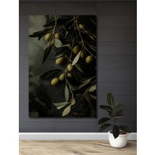 Zeytin Dalı Yağlı Boya Görünümlü Dekoratif Ahşap Ev,antre,salon,ofis,mutfak,yatak Odası Tablo