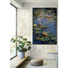 Su Safası Nilüfer Yağlı Boya Görünümlü Ev,antre,salon,ofis,mutfak,yatak Odası Tablo
