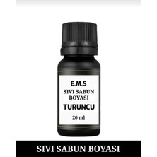 E.M.S SABUN BOYASI TURUNCU 20 ML SABUN YAPIMI BOYASI SIVI SABUN BOYASI.