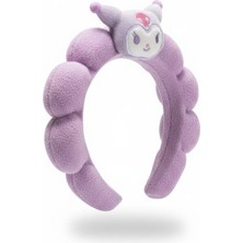 The Littles Kids Kuromi Model Havlu Dokulu Mor ve Siyah Renk Kız Çocuk Yumuşak Taç