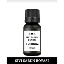 E.M.S SABUN BOYASI TURKUAZ 20 ML SABUN YAPIMI BOYASI SIVI SABUN BOYASI.