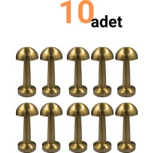 Ema Dükkan 10 Adet Şarjlı Dokunmatik Mantar Masa Lambası Gold | 3 Renk Işık 6500K 4000K 3200K | Dimlenebilir Kablosuz Abajur