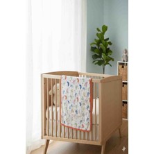 Yarımada Kadın Kooperatifi Ön Tarafi Yüzde Yüz Pamuklu Organik Muslin Kumastan, Arka Tarafi, Yüzde Yüz Pamuklu Pazen Kumastan,dört Tarafi, Çok Cici Su Taşi Geçirilmiş Bebek Battaniyesi.