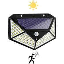 Vuwiny Geniş Açılı Solar Güneş Enerjili 100 LED 3 Modlu Hareket Sensörlü Bahçe Aydınlatma LED Işık