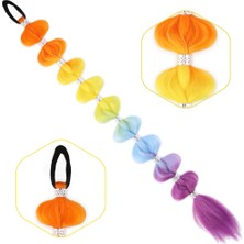 TeknoKapsül Örgülü Aksesuarlı Lastikli At Kuyruğu / ACM22