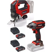 Einhell  Tp-Ci 18/220 Li Bl Vidalama Tp-Js 18/135 Li Bl Dekupaj  2X2.5AH Kömürsüz  Set