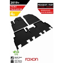 Raxon Peugeot Rifter / Fiat Doblo 2019+ Plus Serisi 4d Paspas Siyah – Tam Uyumlu