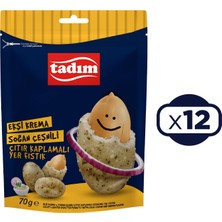 Tadım Ekşi Krema ve Soğan Çeşnili Çıtır Kaplamalı Yer Fısrtık 70 gr x 12 Adet