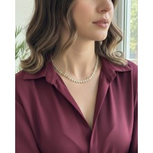 Tüko Store Vıp Seri V Model Zirkon Taşlı Özel Kolye