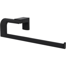 MegaVitrin Tema Premium Serisi Mat Siyah Paslanmaz Mutfak Kağıt Havluluk