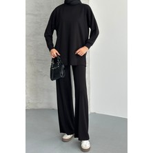 Feela Moda Kadın Modal Penye Oversize Tesettür Tunik Takım 2020