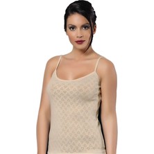 İki Yıldız Kadın Ip Askılı Pamuk Delikli Atlet 3'lü Paket 1303