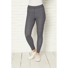 İbrahim Burak Etiler Collection Moda Çizgi Penye Likralı Tayt 5884