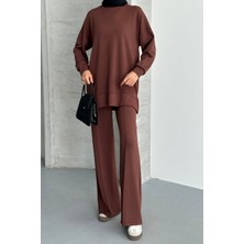 Feela Moda Kadın Modal Penye Oversize Tesettür Tunik Takım 2020