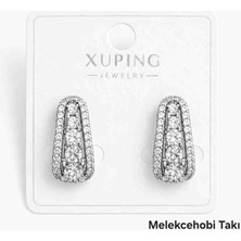 Xuping Jewelry Xuping Rodyum Kaplama Zirkon Taşlı Şık Kadın Küpe