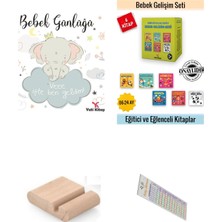 Yeti Kitap Bebek Gelişim Seti - Bebek Günlüğü + Minik Kitaplar Seti 7 Kitap + Tablet Standı Okuma Takip Ayracı