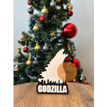 Turuncuhane Godzilla Logo Logo Masaüstü Dekor Koleksiyon Figürü Hediyelik Dekoratif Obje Masa Süsü 15 cm