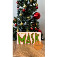 Turuncuhane The Mask Jim Carrey Logo Logo Masaüstü Dekor Koleksiyon Figürü Hediyelik Dekoratif Masa Süsü 13 cm