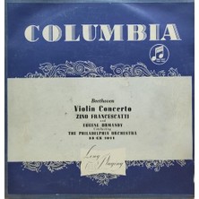 Kadıköy Plak Kulübü Beethoven - Zino Francescatti, Eugene Ormandy, The Philadelphia Orchestra – Violin Concerto Lp