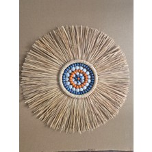 Bh Bohem Handmade Rafya Duvar Ofis Salon Bebek Odası Duvar Dekoru