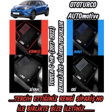 Toyota Uyumlu OTOTURCO AUTOmotive Renkli Biye-Silikon Topukluklu Velur Halı Paspas