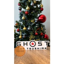 Turuncuhane Ghost Of Tsushima Samuray Logo Masaüstü Playstation Xbox Koleksiyon Figürü Hediyelik 16 cm