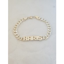 Canka Oynak Harf İsimli Gümüş Bileklik
