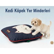 Patitex Kedi Minder -Köpek Minder-Gabardin Kumaş-Yıkanabilir-01-Peluş Kedi Figürlü