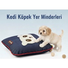 Patitex Kedi Minder -Köpek Minder-Gabardin Kumaş-Yıkanabilir-Panda Figürlü