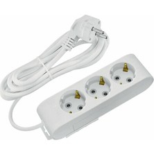 Horoz Electric Horoz Aydınlatma  Grup Priz 3 Lü Topraklı 5m Kablolu Deco Priz