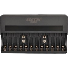 Zibox Beston C9028WL AA/AAA/9V/C Boy/D Boy/Lion Hızlı Pil Şarj Cihazı